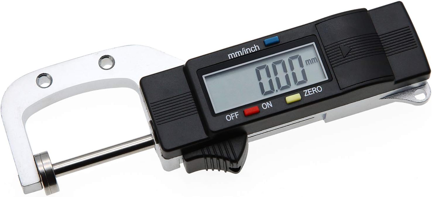 AMTAST Digital Thickness Gauge Portable Thickness Meter Vernier Caliper Pack of 2