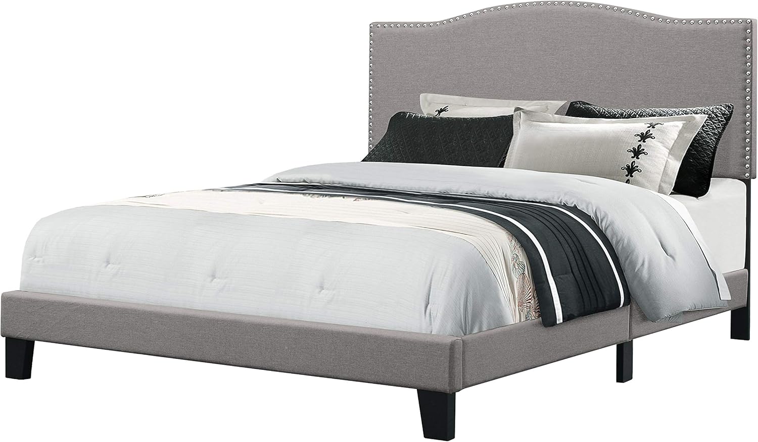Hillsdale Furniture Kiley Bed in One Queen Glacier Gray