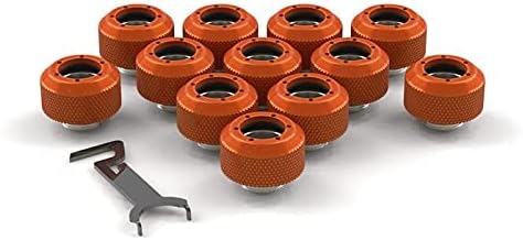 PrimoChill 1/2in. Rigid RevolverSX Series Fitting - 12 Pack - TX Matte Black