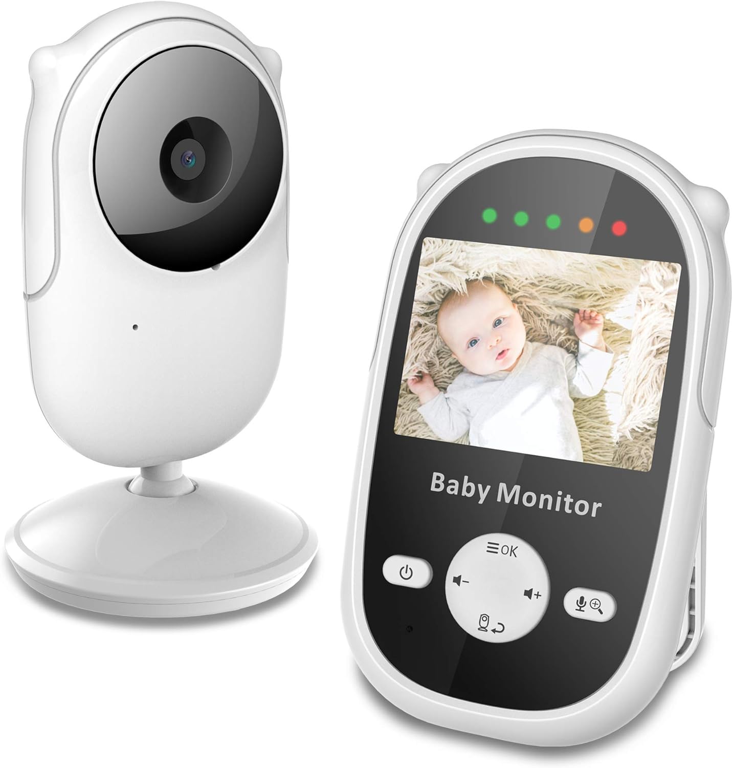 Newbaby Video Baby Monitor with Digital Color Camera, 2.4