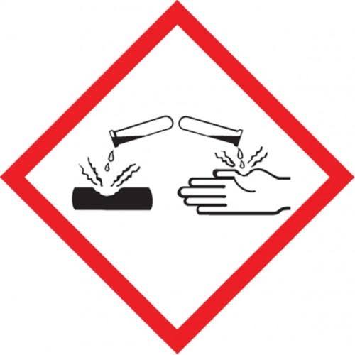 Accuform, LZH604EV2, Poly GHS Label Corrosion, Roll of 250 Pcs