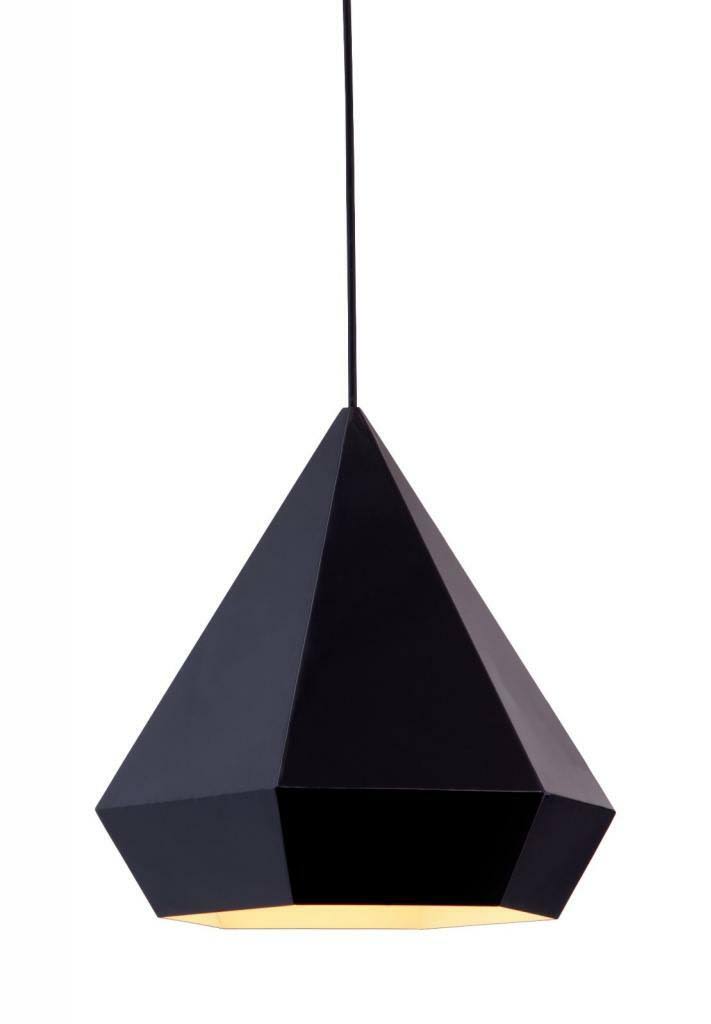 Modern Contemporary Ceiling Lamp Black Painted Metal Z50168