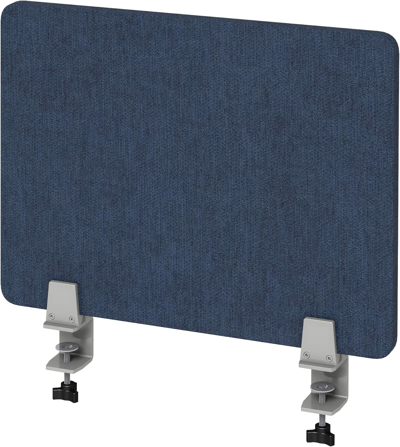 VaRoom Acoustic Desktop Privacy Divider and Sneeze Guard, 23&rdquo;W x 18&rdquo;H Sound Absorbing Clamp-on Cubicle Desk Divider Partition Panel in Tan Tackable Fabric