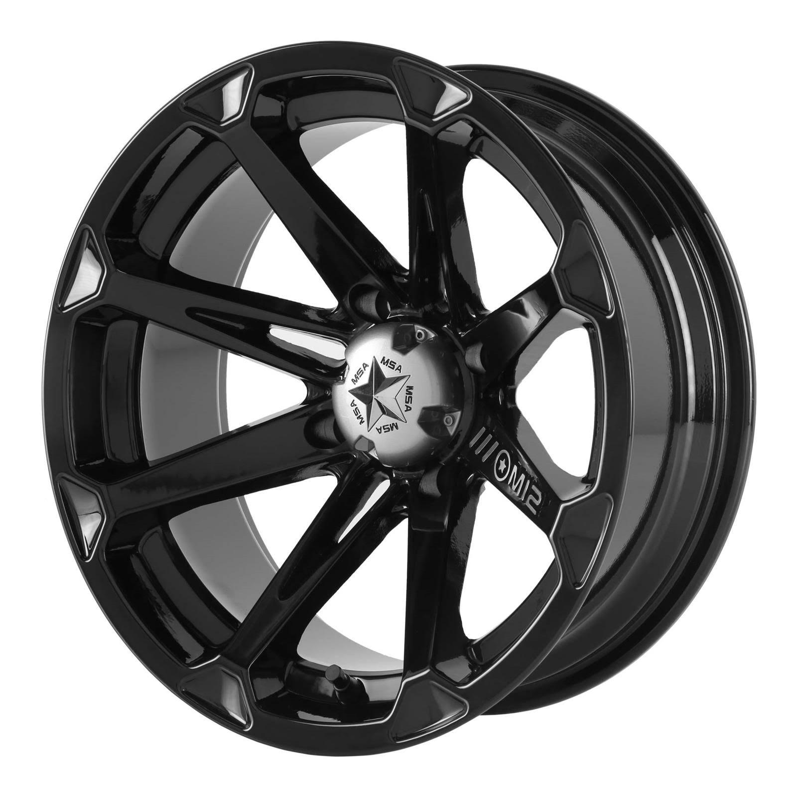 MSA Wheels M12 Diesel 15x7 4x156.00 Gloss Black 10mm Offset