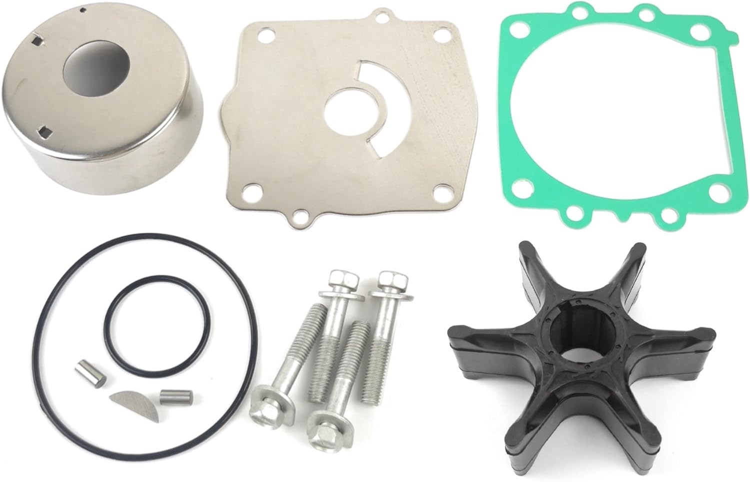 WINGOGO 61A-W0078-A1-00 Water Pump Impeller Repair Kit for Yamaha 150 175 200 225 250 HP V4 V6 Outboards Replaces Sierra 18-3395 61A-W0078-A2 61A-W0078-A3-00