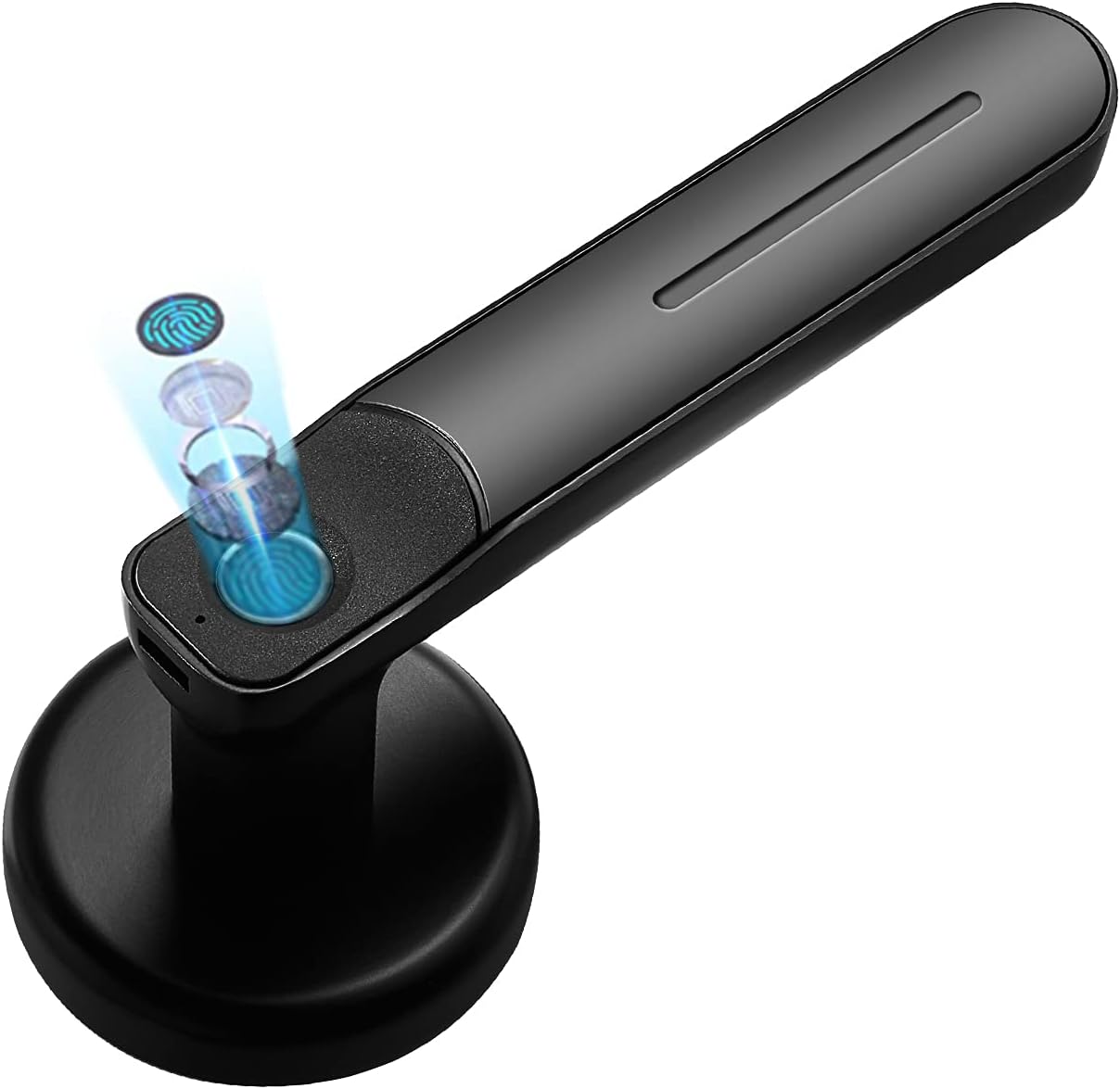 Keyless Entry Door Lock,Fingerprint Door Lock,Smart Lock Front Door,Biometric Fingerprint Door Lock,Smart Door Lever,Biometric Smart Lock by Colnic(Black)