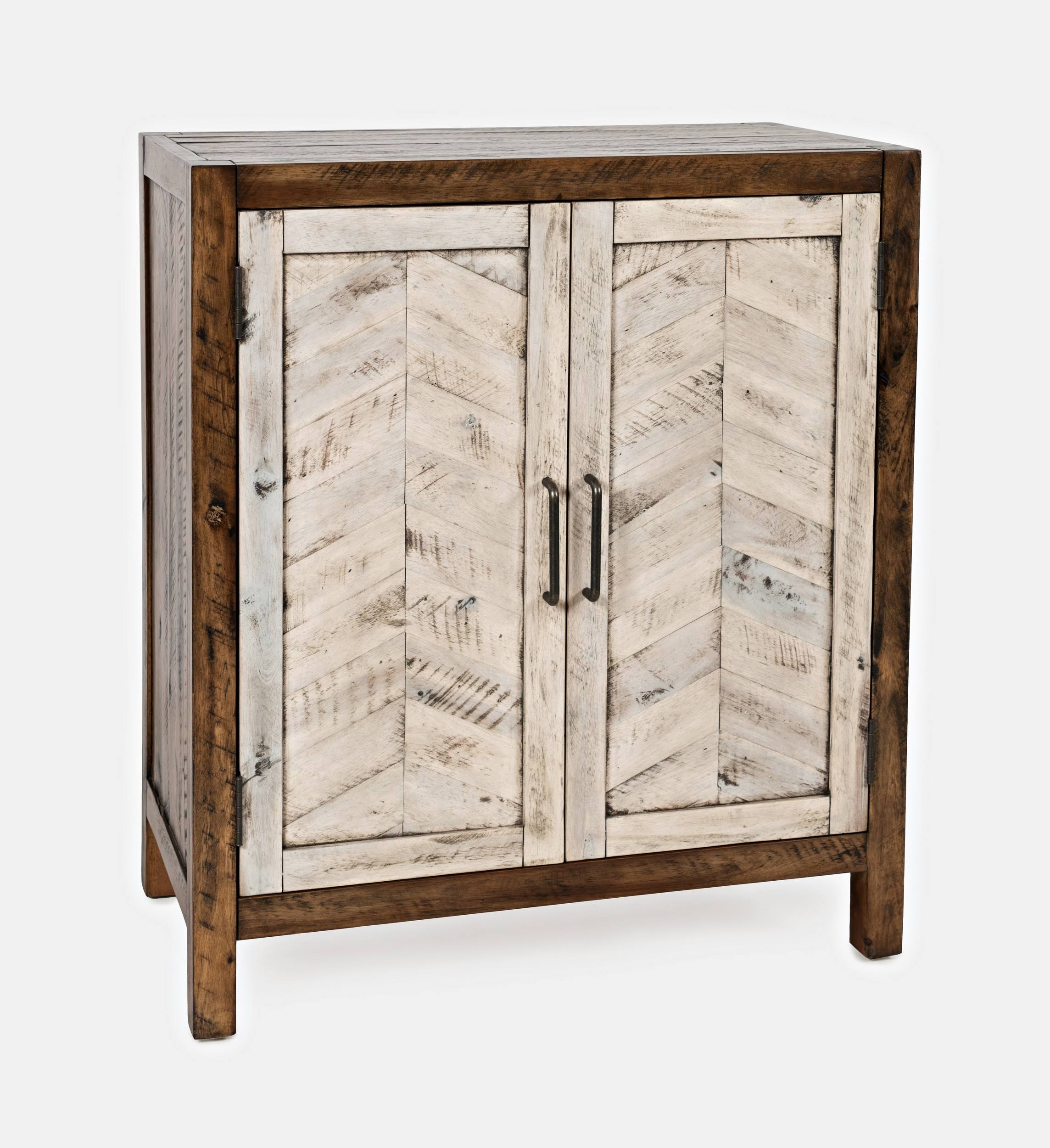 Jofran Gramercy 28 Chevron Two Door Accent Cabinet