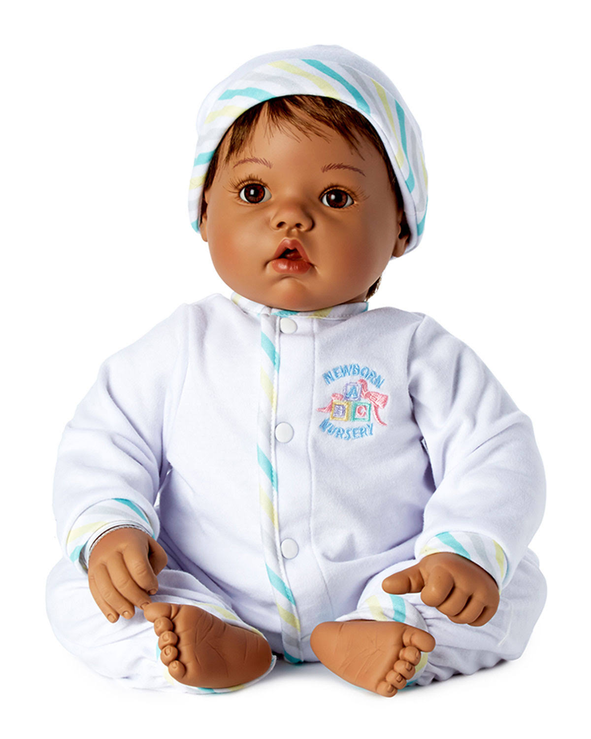 Madame Alexander Baby Face Medium Skin Tone Brown Eyes/Black Hair