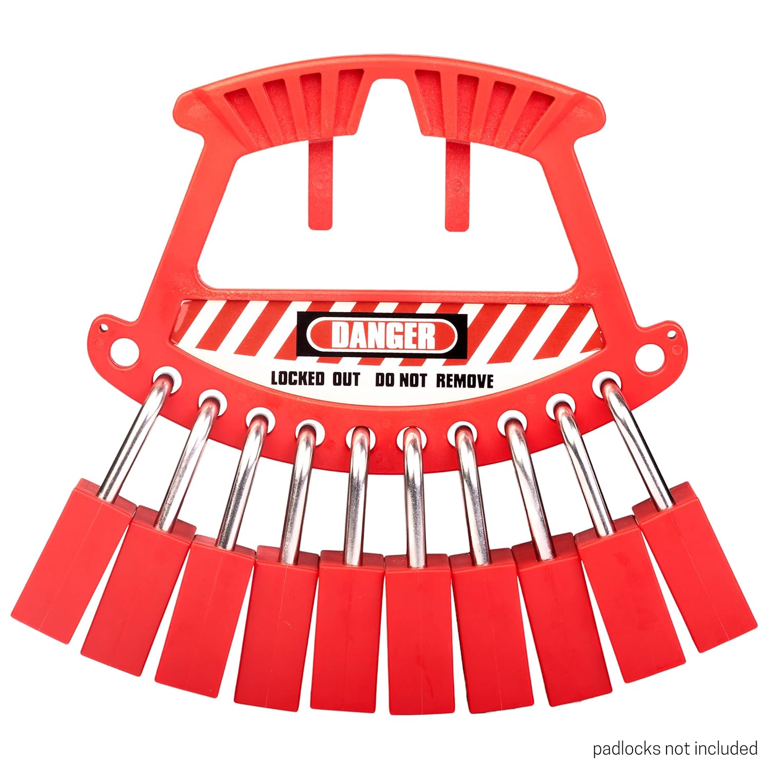 TRADESAFE Portable Lockout Locks Station - Lockout Tagout Locks Rack, Loto Device, Fits 12 Loto Padlocks, No Safety Padlocks Included
