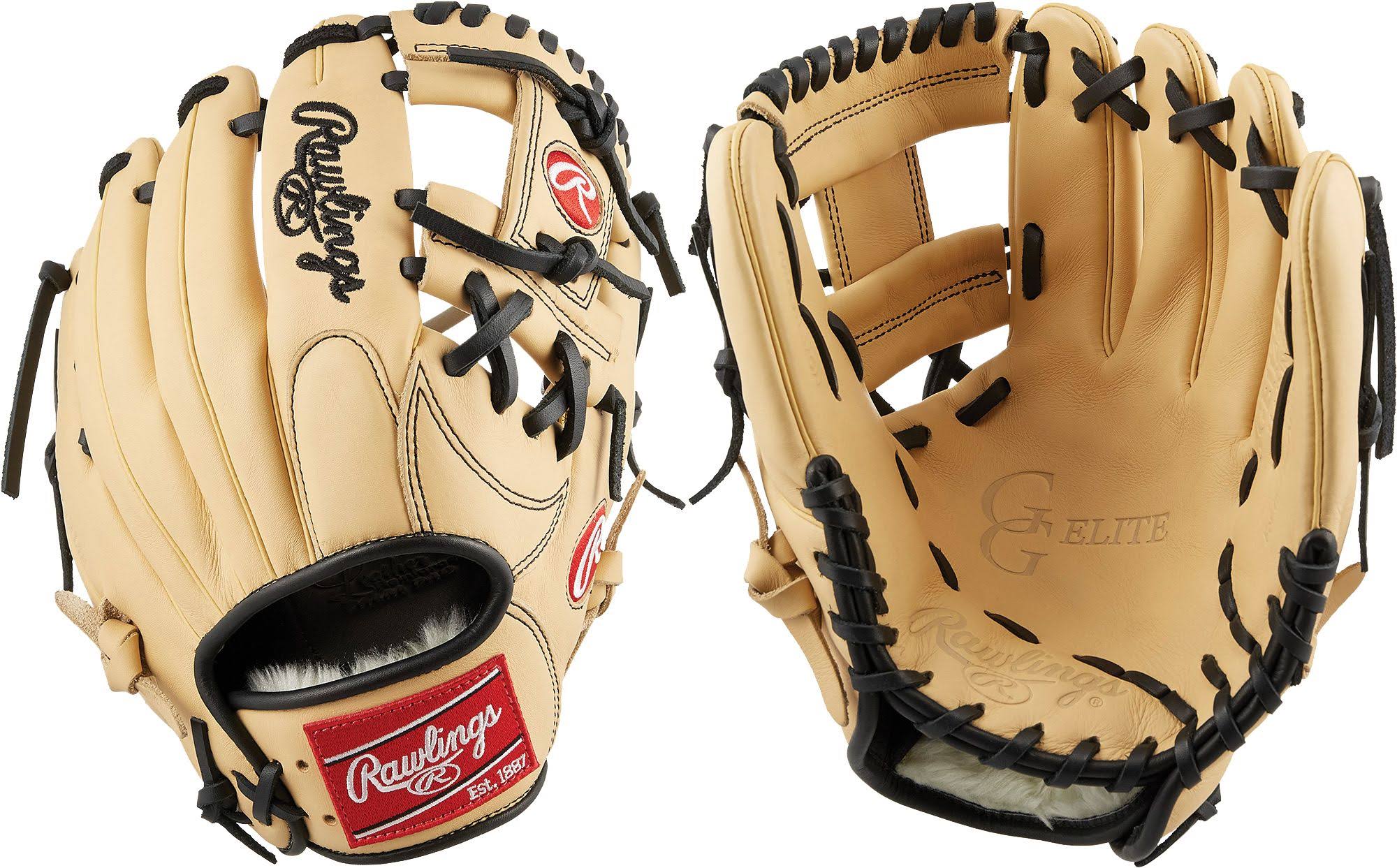 Rawlings 11.25&& GG Elite Series Glove, Camel/Black