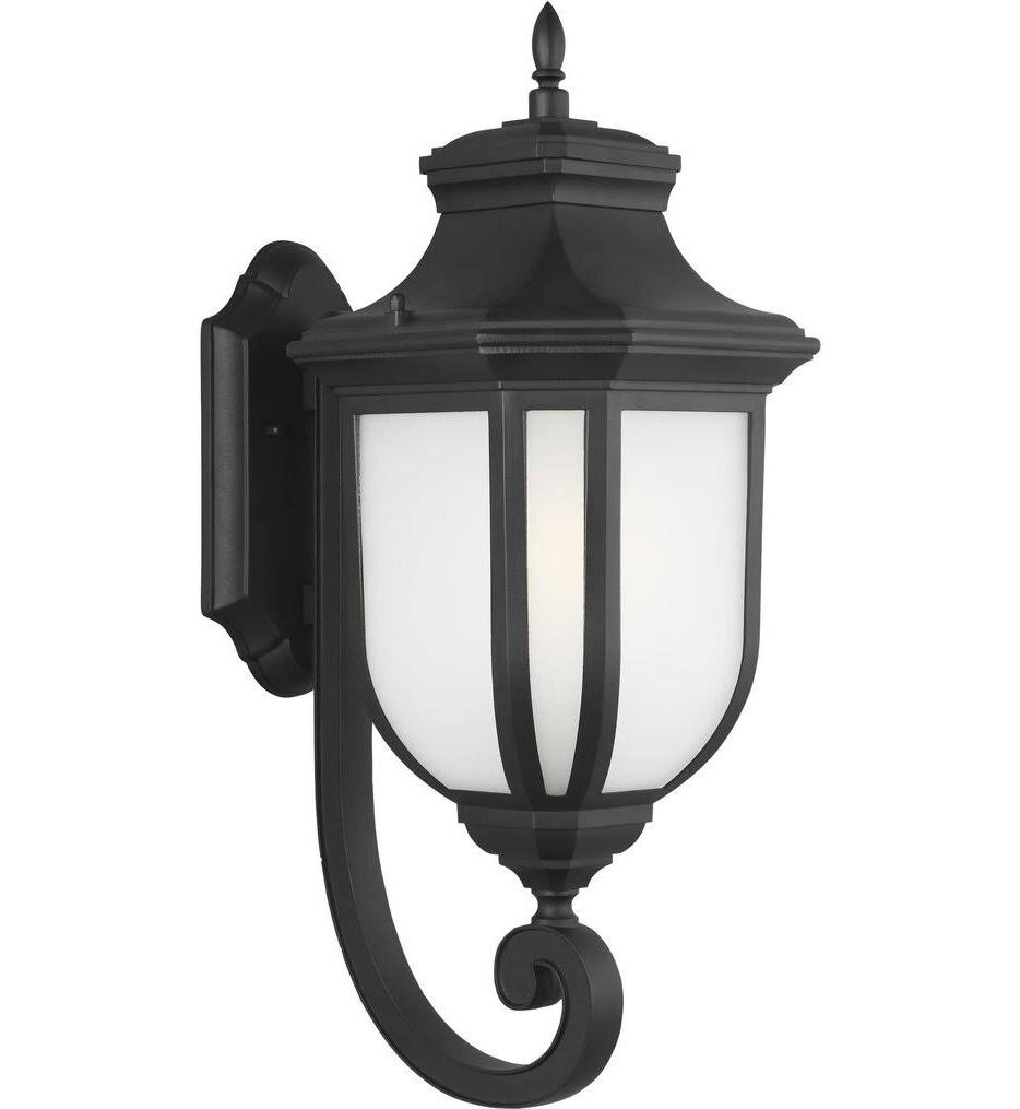 Generation Lighting - 8736401EN3-12 - One Light Outdoor Wall Lantern - Childress - Black