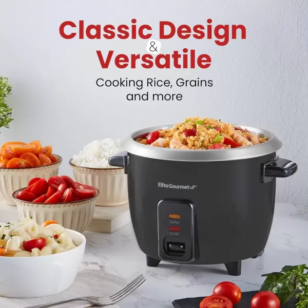 Rice Cookers ERC2010B Electric Rice Cooker with Stainless Steel Inner Pot Makes Soups, Stews, Porridge&rsquo;s, Grains and Cereals, 10 cups cooked (5 Cups uncooked), Black(6 Cups Cooked)