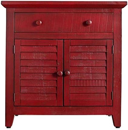 BOWERY HILL 2-Door Accent Chest in Red
