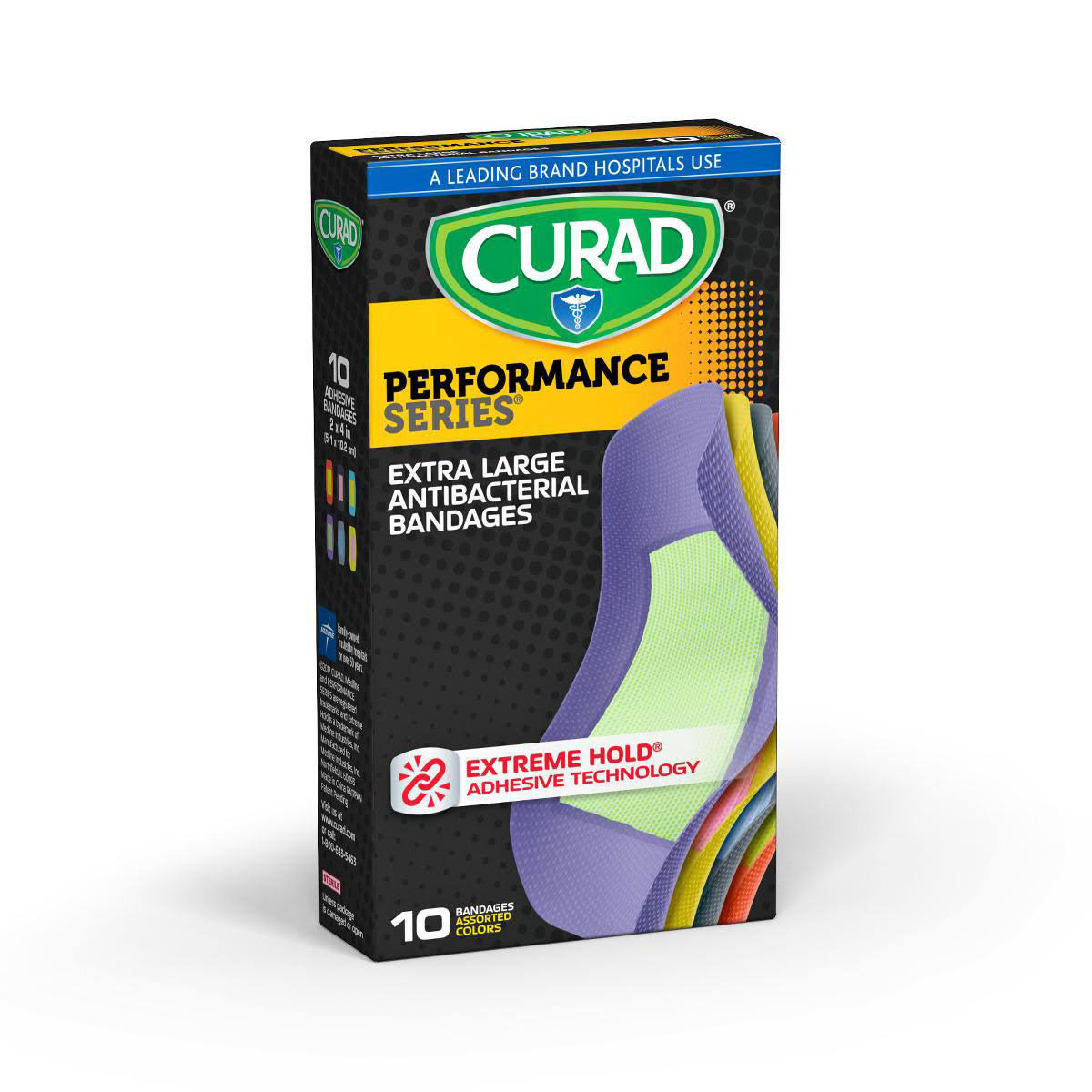 Curad Performance Series Antibacterial Bandages cur5018