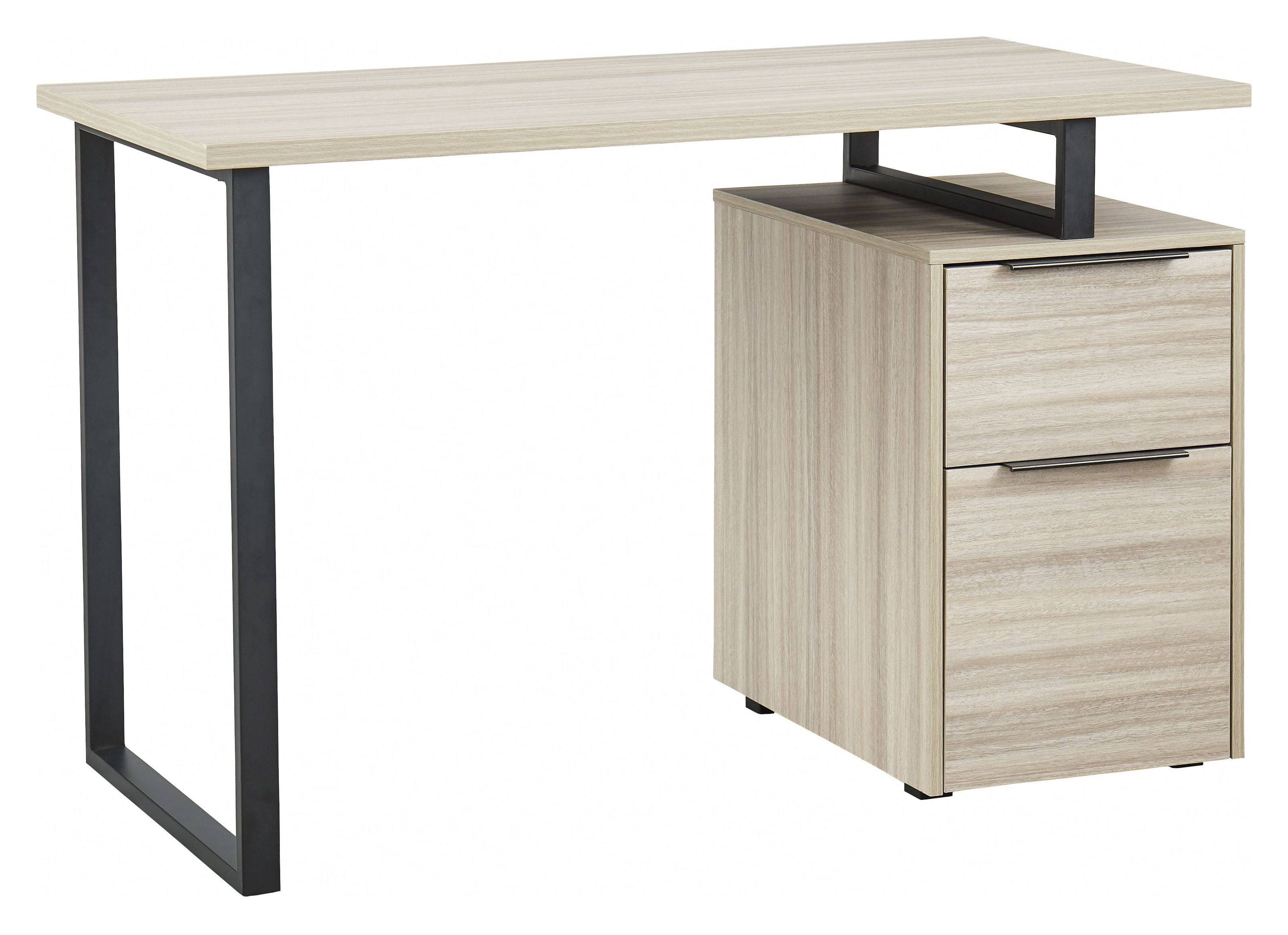 Black/Gray,Natural Waylowe 48x22 Home Office Desk