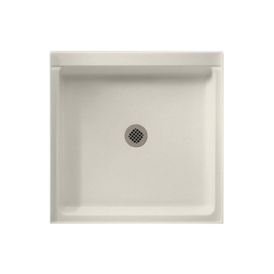 Swan Solid Surface 36-in x 36-in Shower Base with Center Drain in Glacier