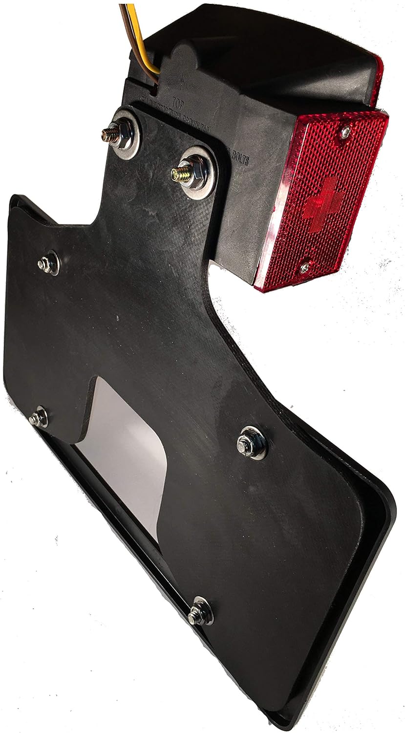 SurePlate TM Trailer/Truck DM16004 Rubber License Plate Holder Bracket, Deluxe-Max, Frame
