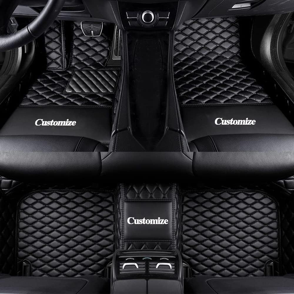 Worth-Mats Trunk Liner Cargo Mats Custom for BMW-Tesla-Mercedes-Honda-Lexus 95% Car Models Car Trunk Mats All Weather, Full Coverage Protective -Black with Black Stitching