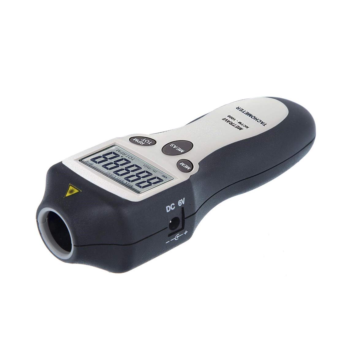 Metravi NCTM-1000 Non-Contact Digital Tachometer Cum Digital Counter to Measure Upto 999999 RPM and Counts Pack of 2