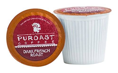 Puroast Low Acid Coffee Organic French Roast, 72 Count