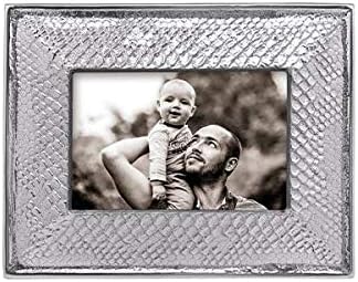 MARIPOSA Croc Photo Frame, Silver Pack of 2
