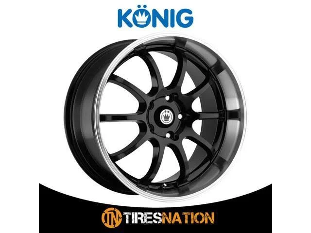 Konig Li Lightning Gloss Black 16x7 5x100 / 5x114.3 40mm (LI67T04405)