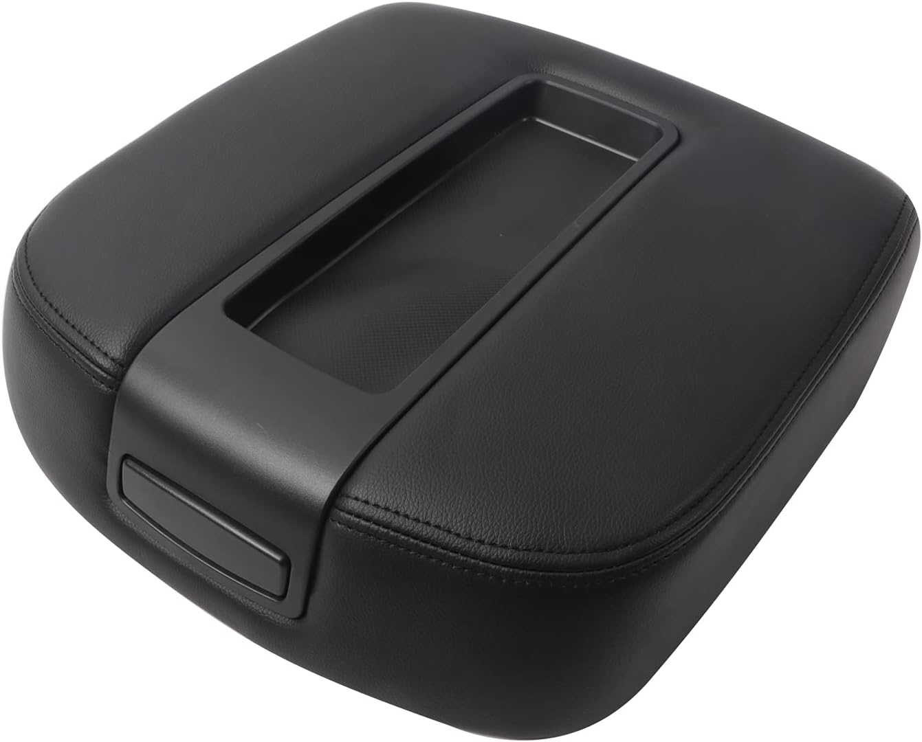 ZZDSNJ Center Console lid Arm Rest Cover Replacement Avalanche Silverado Tahoe Yukon XL Sierra 2007-2014 Armrest Center Console Cover Lid Kit (Black) 15217111, 15941534, 19328718 Pack of 2