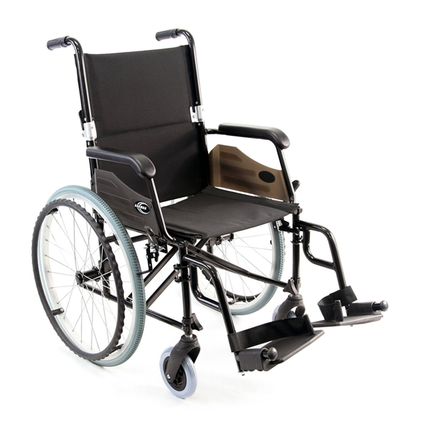 Karman LT-990-BK 18 in. 24 lbs Seat Wheelchair with Quick Release Axles Black