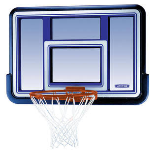 Lifetime 44x22 Backboard and Rim Basketball Combo, 73650