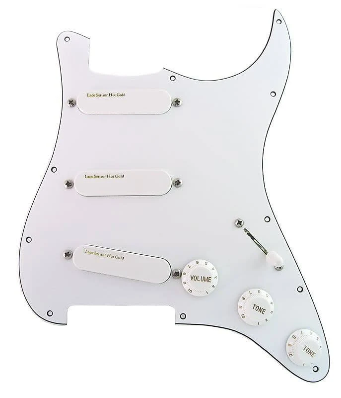 Lace Hot Gold Loaded Pickguard White