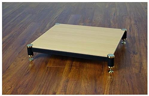 VTI BL404-01 Audio Rack Amp Stand-Gold/Black/Oak