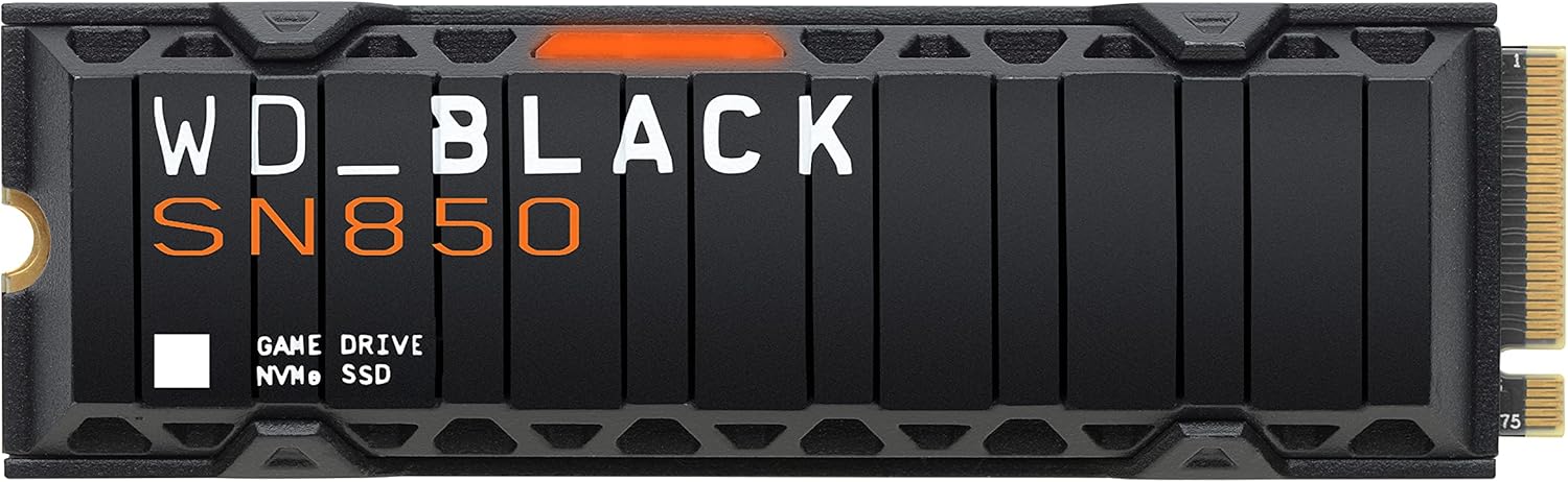 WD_BLACK 500GB SN850 NVMe Internal Gaming SSD Solid State Drive - Gen4 PCIe, M.2 2280, 3D NAND, Up to 7,000 MB/s - WDS500G1X0E