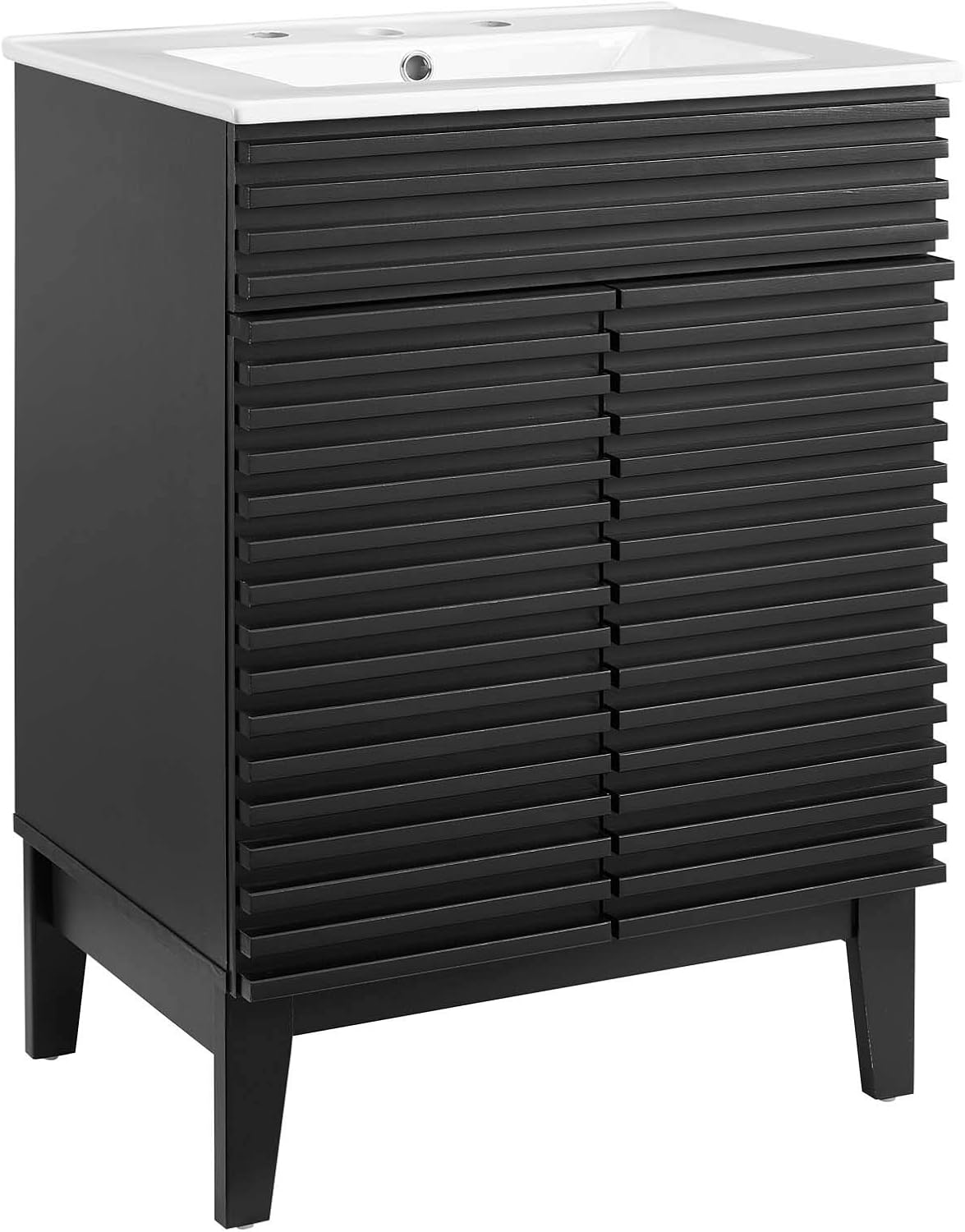 Render Bathroom Vanity in Black White