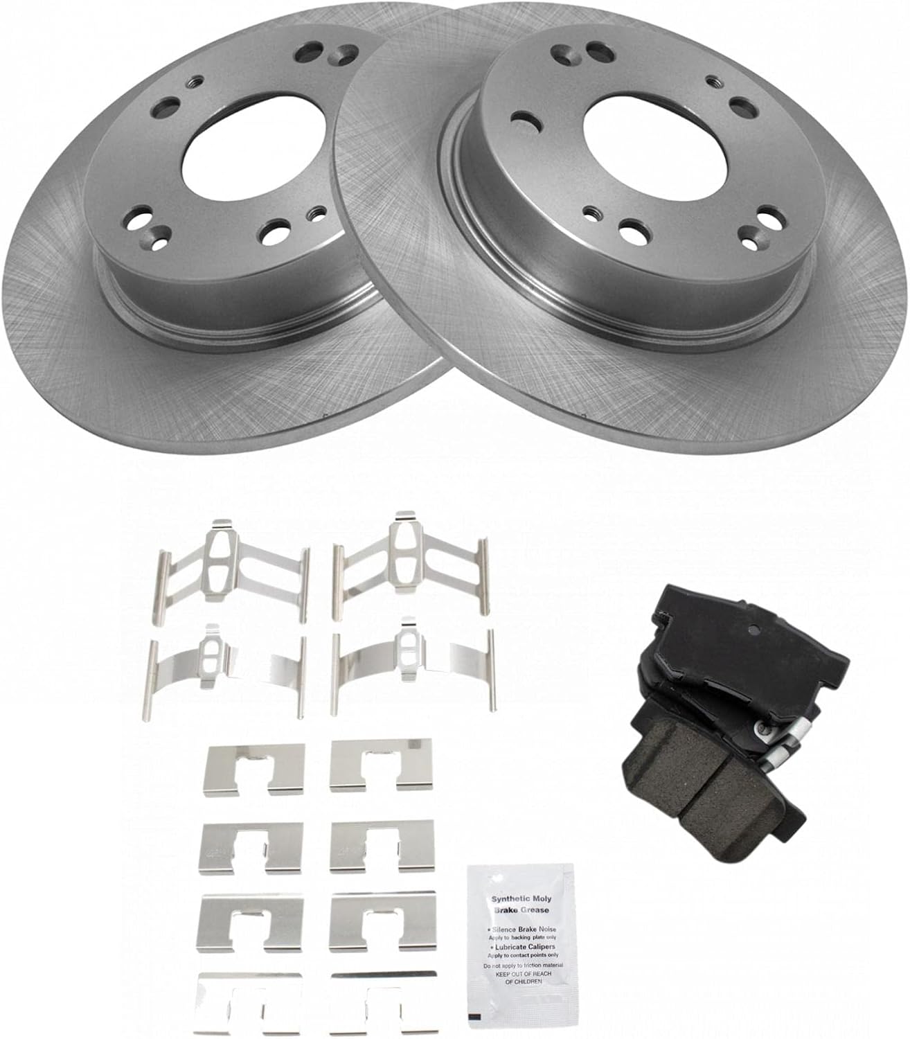 Rear Ceramic Brake Pad & Rotor Kit for Honda Civic SI EX Acura CSX