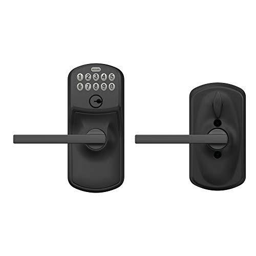 Schlage FE595 Ply 622 LAT Keypad Entry with Flex Electronic Lock, Matte Black
