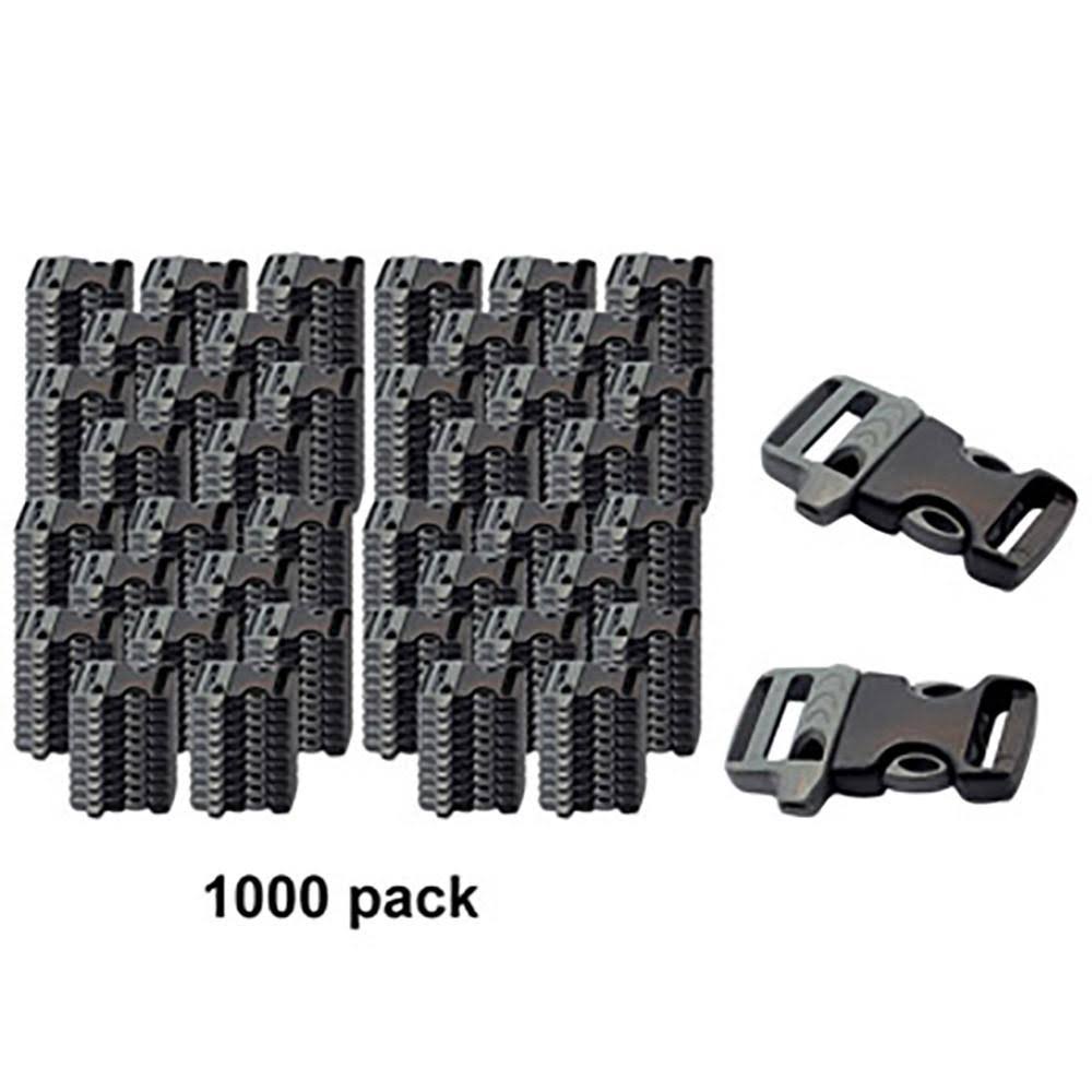 Ravenox Side Release Whistle Buckles | 5/8 inch (16mm) Buckles Grey / 1000 Pack