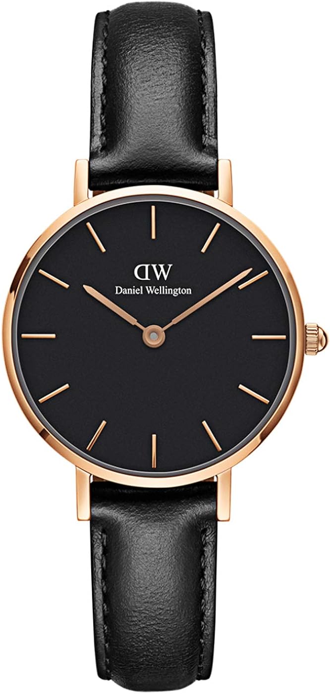Daniel Wellington Petite Sheffield Watch, Italian Black Leather Band