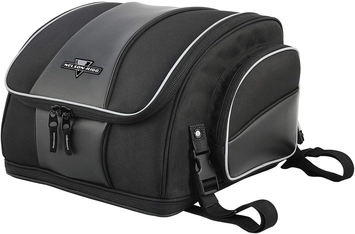 Nelson-Rigg Route 1 Weekender Backrest/Sissy Bar Rack Bag; Fits Harley Davidson, Indian, Yamaha & Suzuki Motorcycles
