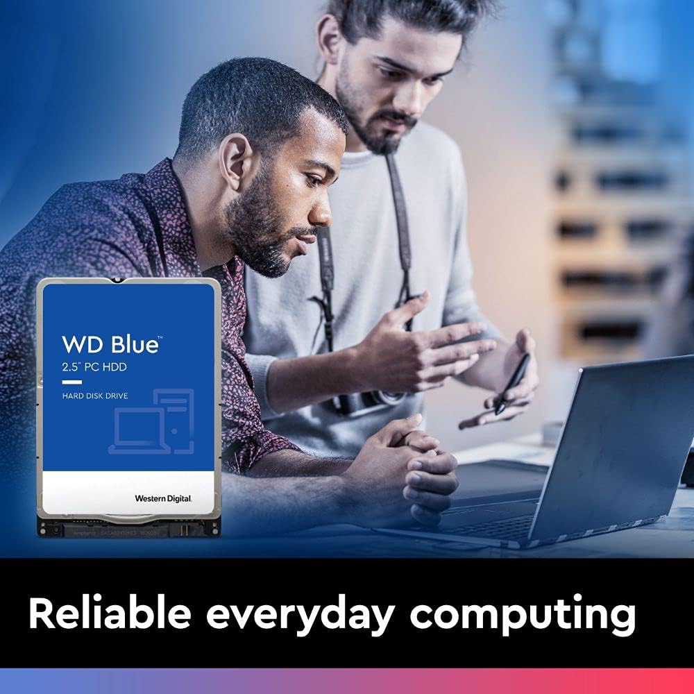 Western Digital 2TB WD Blue Mobile Hard Drive HDD - 5400 RPM, SATA 6 Gb/s, 128 MB Cache, 2.5