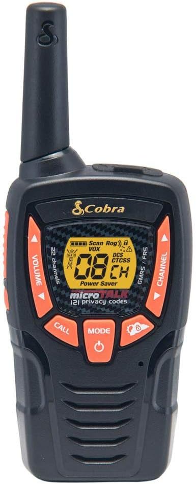 COBRA ACXT345 Walkie Talkies - Rechargeable, Long Range 25-Mile Two Way Radio Set with VOX ( 2 Pack )