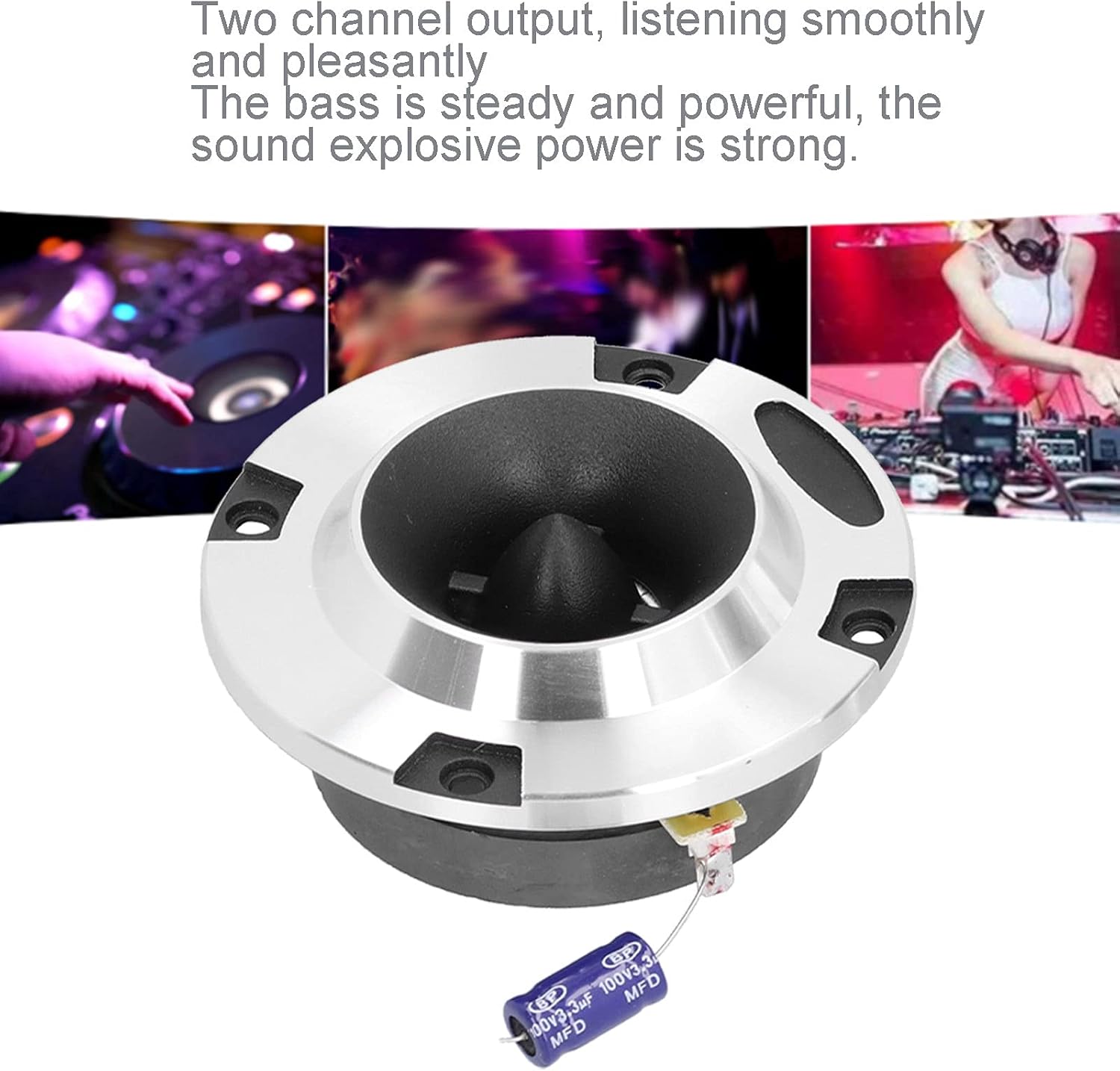 Car Speaker, Pair 4in Car Speaker HiFi Full Range Frequency Audio Loudspeaker Universal 12V 150W Pack of 2