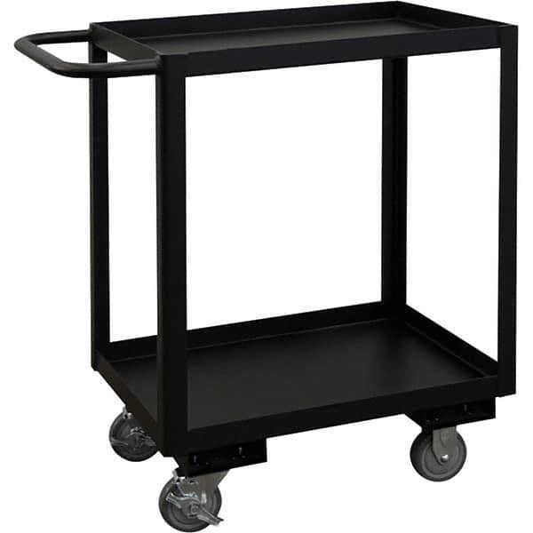 Durham RSC-183633-2-4PU-08T 33 in. Rolling Service Cart Black - 1200 lbs