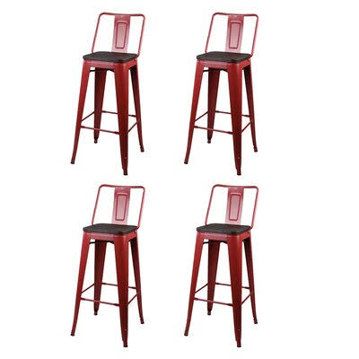 Williston Forge Capucine Solid + Manufactured Wood 30x22 Bar Stool