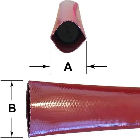 HYDROMAXX 1-1/2 in. Dia x 300 ft. Red PVC 10 Bar High Pressure Lay Flat Discharge and Backwash Hose