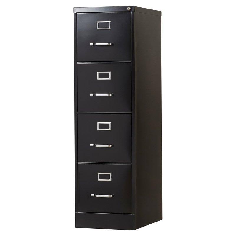 HON 514PP 510 Series Four-Drawer, Full-Suspension File, Letter, Black