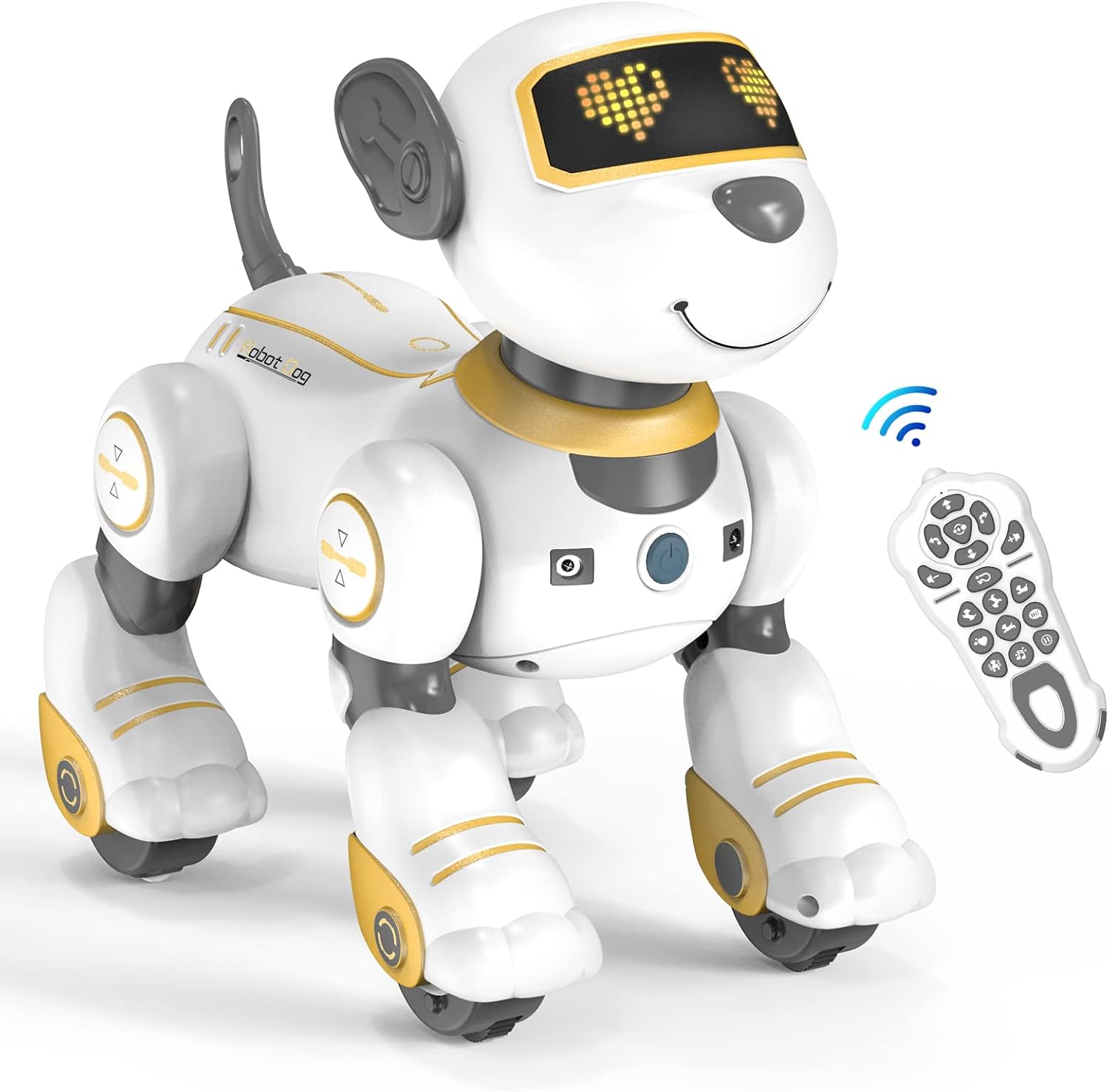 Remote Control Robot Dog Toy for Kids, Sonomo Programmable Robotic Puppy, Smart Interactive Stunt Robot Dog Toy for Kids 3-8 Year Gift