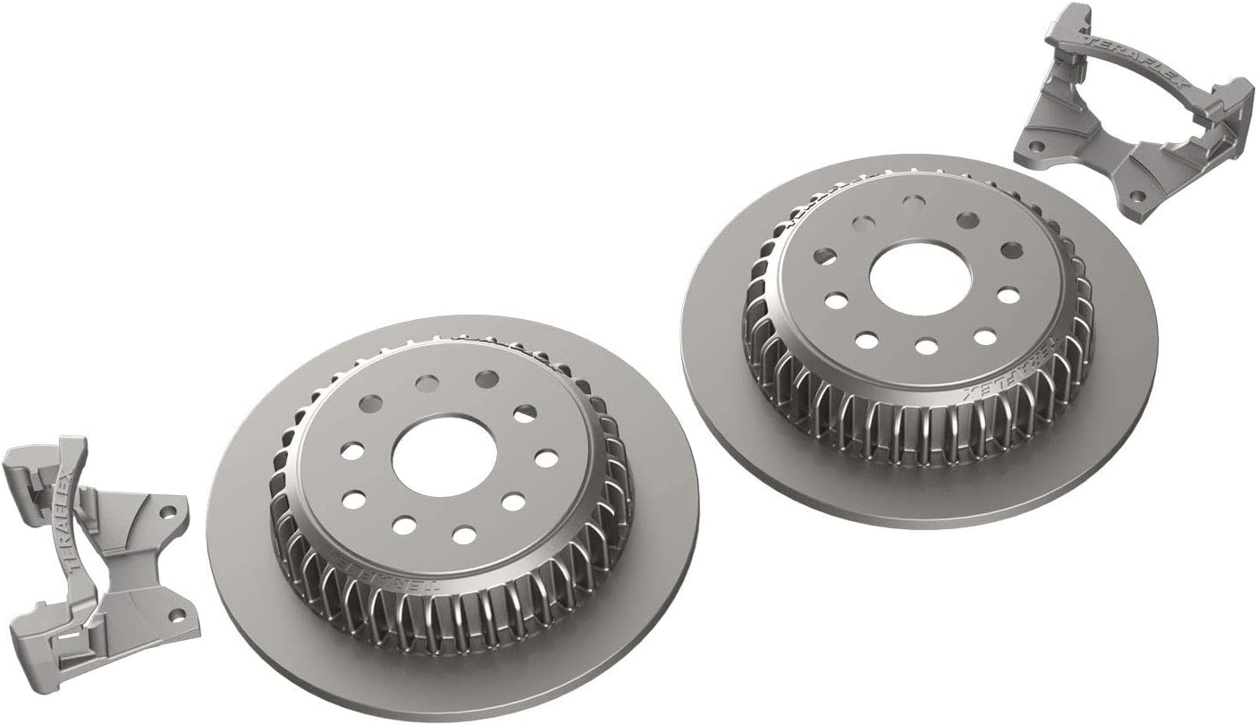 TeraFlex 4304450 JK Rear Big Rotor Kit with Caliper Brackets