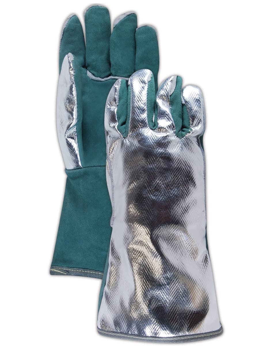 Weld Pro Leather Welding Gloves with Aluminized Gentex Back
