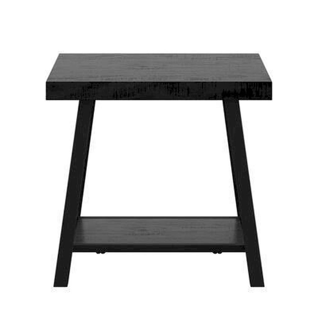 Laurel Foundry Modern Farmhouse End Table Color: Black - Black