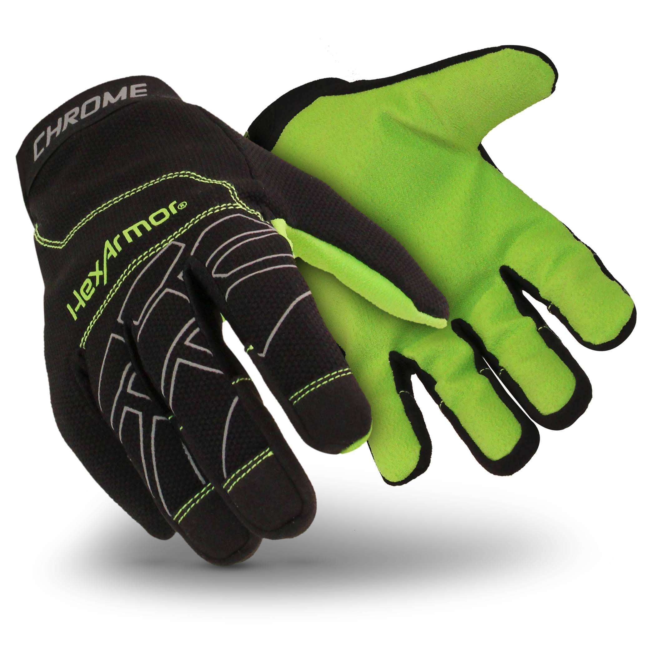 HexArmor Gray/Black Cut Resistant Gloves,S